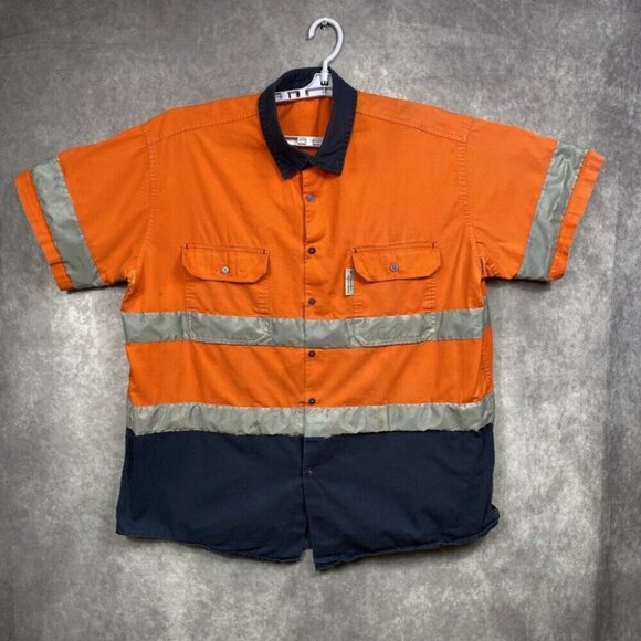 Lantern Fish 3M Scotchlite Reflective Work Shirt Mens 3XL Safety PPE Tow Truck - Picture 1 of 16